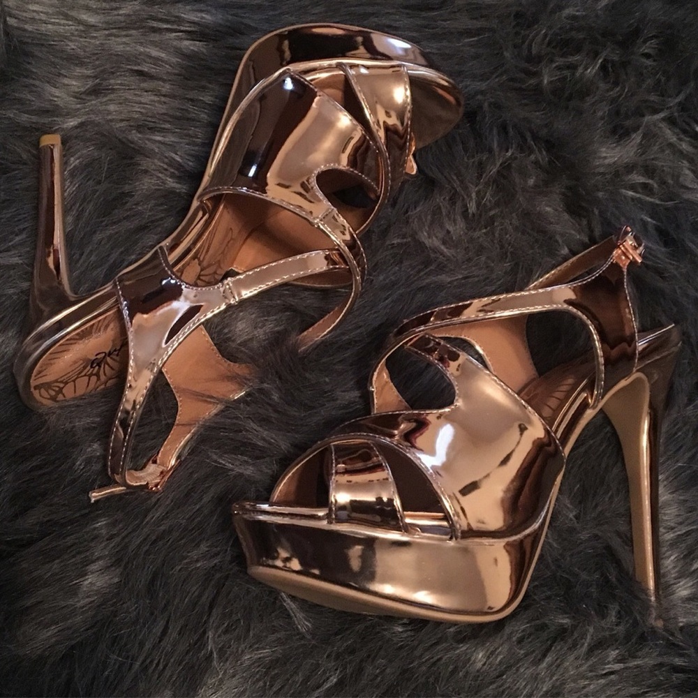 Avalon Rose Gold Heels
